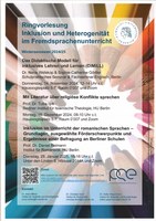 Ringvorlesung: Inklusion und Heterogenität im Fremdsprachenunterricht