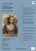 FEMMES DES LETTRES - Jahrestagung der Fonte-Stiftung am 06. und 07. Oktober 2022