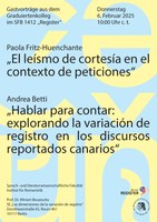 Gastvorträge zur spanischen Linguistik am 06. Februar 2025