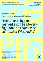 Gastvortrag von Florence Vatan zu Gustave Flaubert am 09. Juli 2025