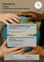 Ringvorlesung Inklusion im Unterricht der romanischen Sprachen im Wintersemester