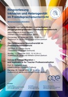 Ringvorlesung: Inklusion und Heterogenität im Fremdsprachenunterricht