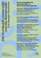 Vortragsreihe zur Geschichte der Romanistik an der HU