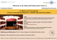 Vortragsreihe "L'eterna commedia"