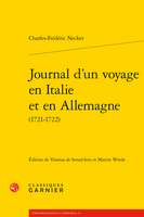 Neuerscheinung: Charles-Frédéric Necker, Journal d’un voyage en Italie et en Allemagne