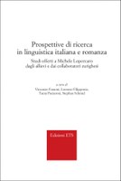 Neuerscheinung: Prospettive di ricerca in linguistica italiana e romanza